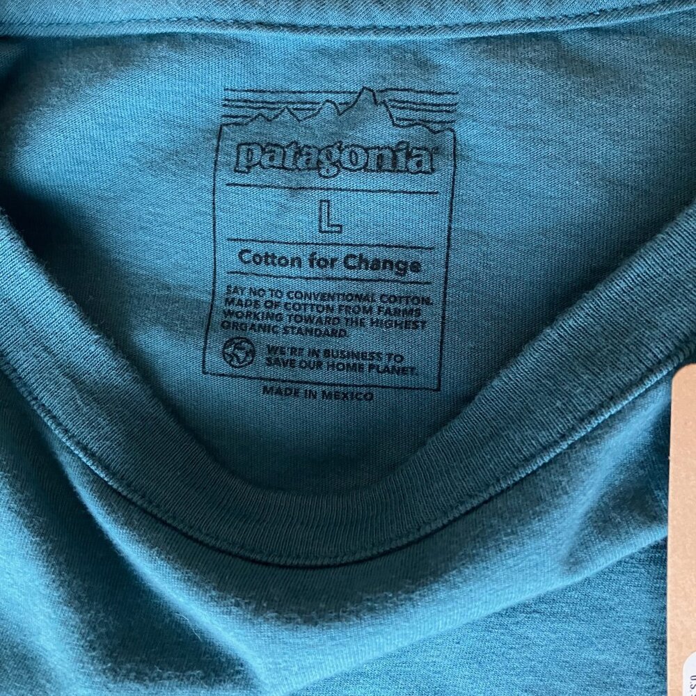 Patagonia Women’s Imagination easy cut pocket shirt wetland blue Size M & L NWT - Picture 9 of 16